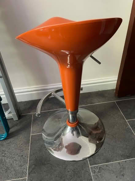 Photo of free Orange bar stool (Sefton Park L17) #1