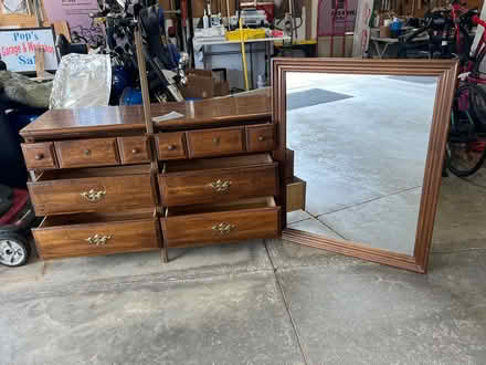 Photo of free Sturdy dresser w/Mirror (Eagles Ridge, Sussex, WI) #1