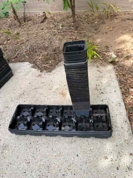 Photo of free Square Pots for plants and trays for the pots (Meresborough ME8) #1