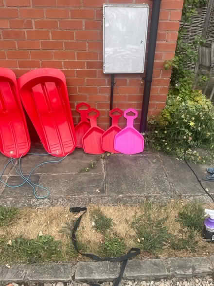 Photo of free 4 sledges and 4 bumboards (WR13 Berrow) #2
