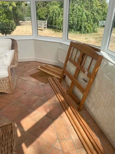Photo of free Pine single bed (WR13 Berrow) #4