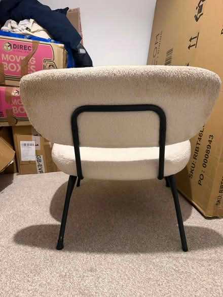 Photo of free White boucle chair (Lindfield, Haywards Heath) #3