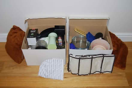 Photo of free 2 boxes of stuff for Boot Sale (The Moravian Settlement DE72) #1