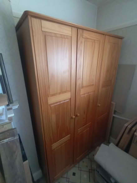 Photo of free 3 door pine wardrobe (Rose Hill OX4) #1
