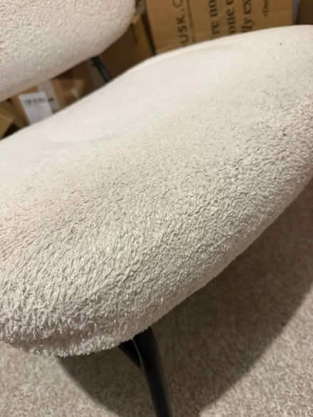 Photo of free White boucle chair (Lindfield, Haywards Heath) #2
