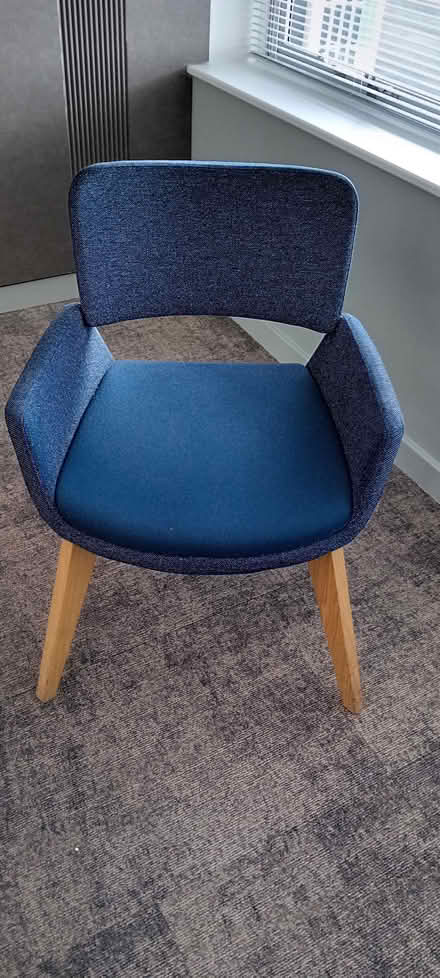 Photo of free Blue Wingback Chair (East Croydon CR0) #1