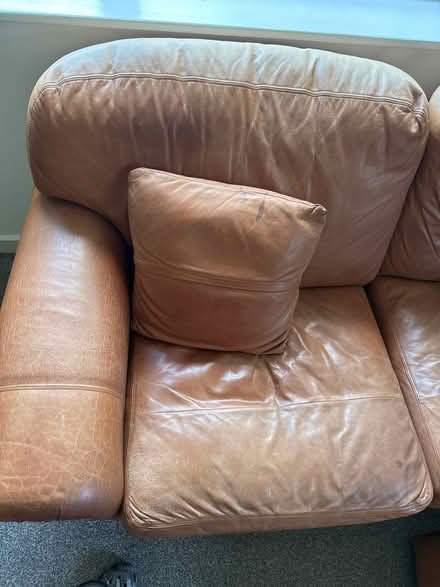 Photo of free Real Leather Sofa (Kirkhams M45) #2