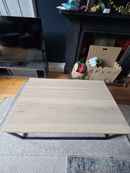 Photo of free Large black metal and solid wood coffee table (Stockbridge EH4) #2