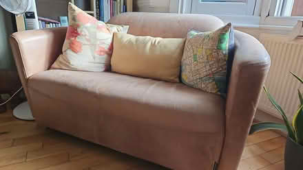 Photo of free 2 seater leather sofa (Walthamstow E17) #1