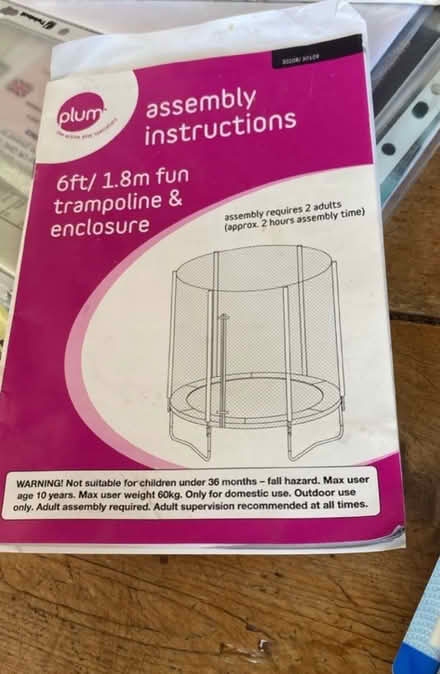 Photo of free 6ft trampoline (ME139 bh) #3