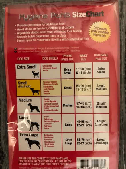 Photo of free Female dog hygiene pants and pads (Cherry Hinton CB1) #2