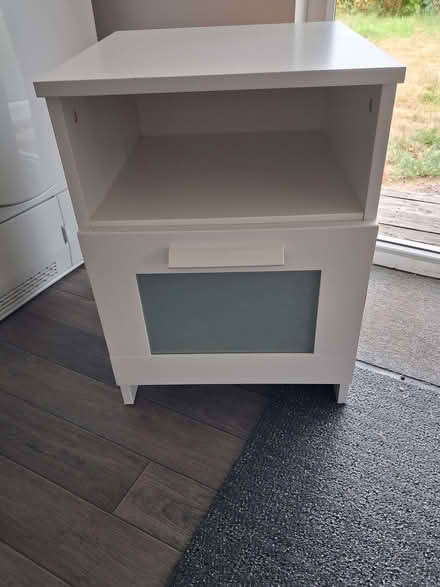 Photo of free White bedside cabinet (Beauchief S8) #1
