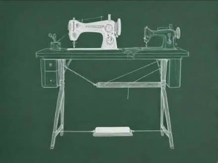 Photo of Sewing machine n Sewing table (Cr7) #1