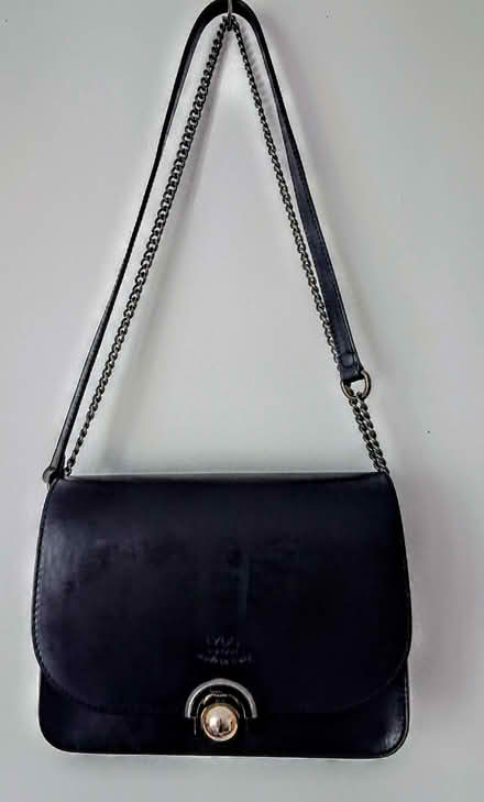 Photo of free Navy blue leather handbag (Bellevue EH7) #1