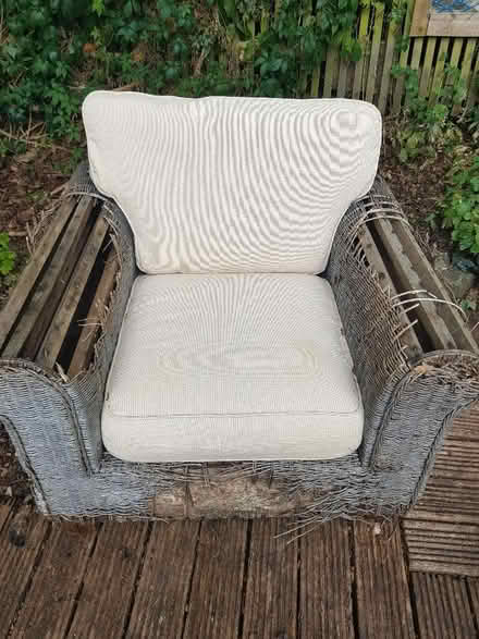 Photo of free Wooden armchair frame (Cyncoed CF23) #1