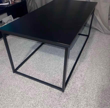Photo of free Black Wooden Coffee Table (Congleton) #1