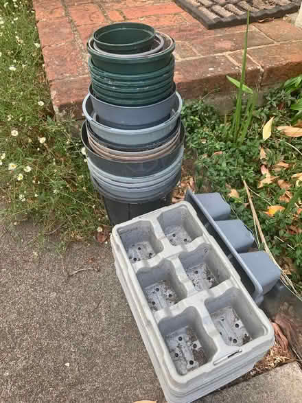Photo of free Random platic pots and trays (Midhurst) #1