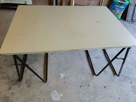 Photo of free Freestanding table with folding legs (Bramhall SK7) #1