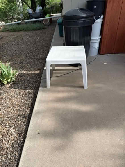 Photo of free small plastic and metal tables (northeast side) #1
