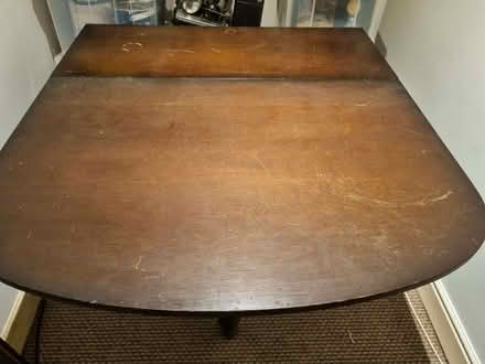 Photo of free Old wooden drop leaf table (Woodseats S8) #2