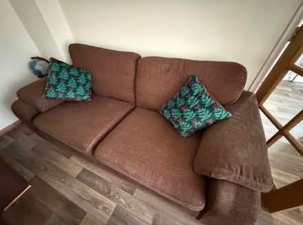 Photo of free Sofa armchair and pouffe (Braintree CM7) #1