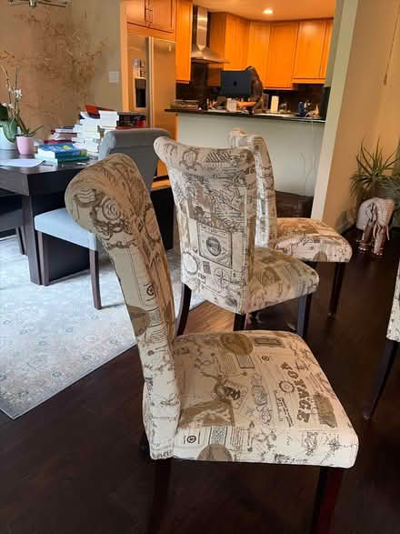Photo of free 4 dining chairs (Whole Foods Rockville pike) #2