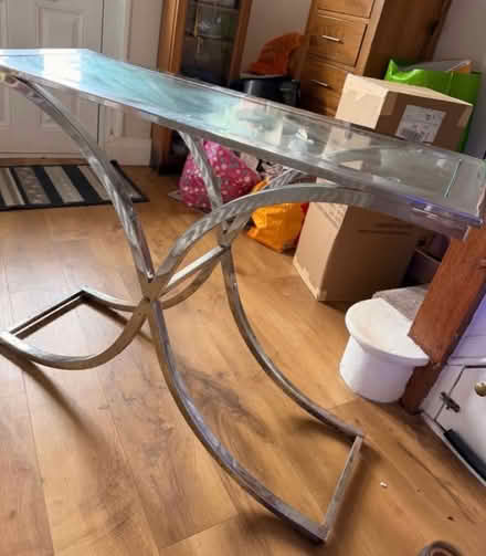 Photo of free Glass/metal sideboard (Carnforth) #1