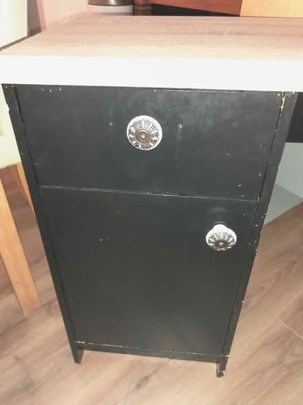 Photo of free Wooden desk painted black (Sandylands morecambe LA3) #3