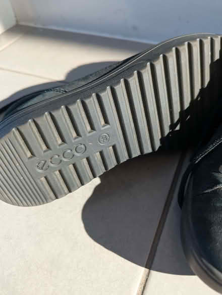 Photo of free Almost new black Ecco shoes - size 5 (West Kensington W14) #4