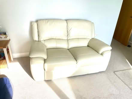 Photo of free Leather electric recliner 3 seater & leather 2 seater (Langney BN23) #1