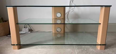 Photo of free TV stand with glass shelves (Glusburn BD20) #3