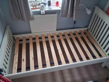 Photo of free Solid wood single bed frame (Bicton Heath SY3) #2