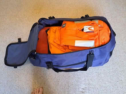 Photo of free Two orange Wenaas overalls, Wenaas Offshore bag etc (Molesey KT8) #4