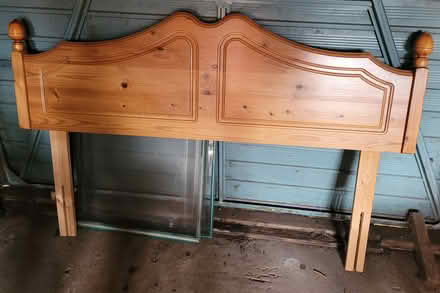 Photo of free King Size Pine Headboard (Kirkby In Ashfield NG17) #1