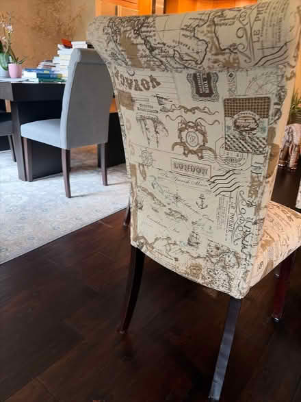 Photo of free 4 dining chairs (Whole Foods Rockville pike) #3