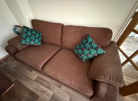 Photo of free Sofa armchair and pouffe (Braintree CM7) #2