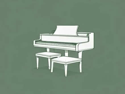 Photo of two seat piano stool (Enborne Row RG20) #1