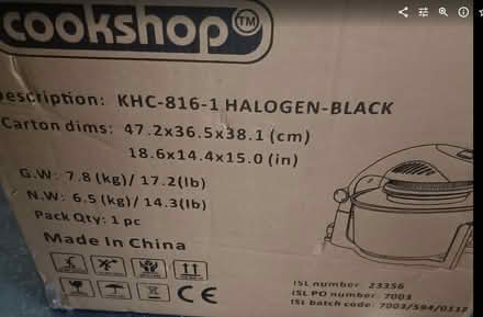 Photo of free Cookworks Halogen Cooker (Washington NE37) #3
