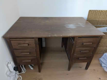 Photo of free Antique wooden desk (Ravenscourt Park W6) #1