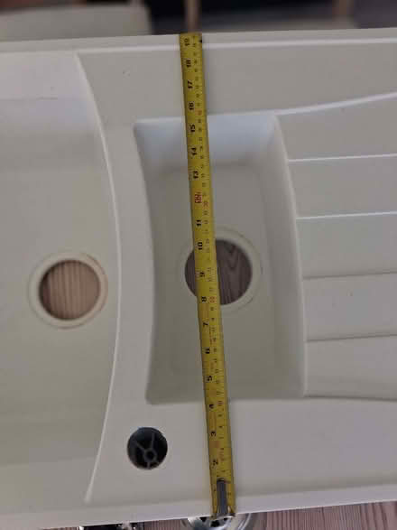 Photo of free White composite one and a half sink (Langley Park DH7) #3