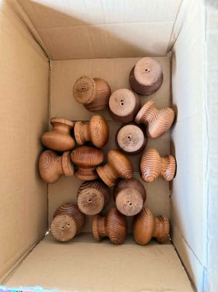 Photo of free 16 small wooden door/drawer knobs (Cold Norton CM3) #1