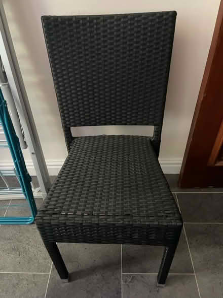Photo of free Black woven chair (Sefton Park L17) #2