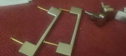 Photo of free Brushed nickel pulls and knobs (South beacon hill) #1