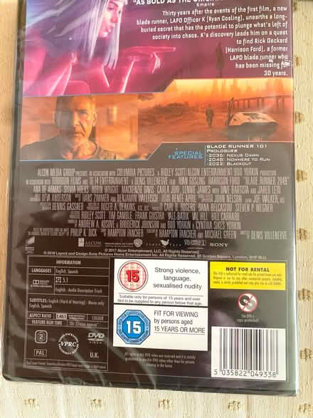Photo of free BLADE RUNNER x DVDs (Gosport PO12) #2