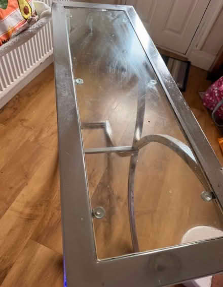 Photo of free Glass/metal sideboard (Carnforth) #2