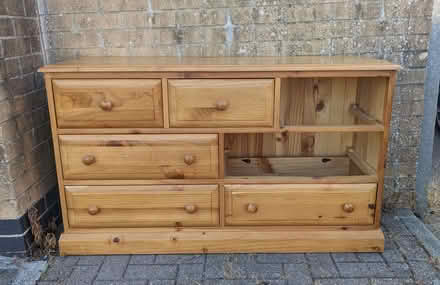 Photo of free Chest of Drawers (NOTE: Two Drawers Missing) (Lipson PL4) #1