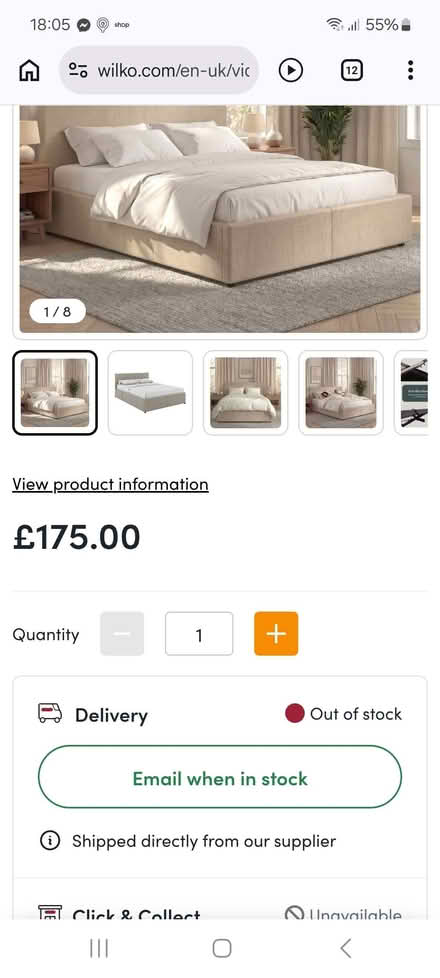 Photo of Double lift up Ottoman bed with mattress (Shirley SO15) #4