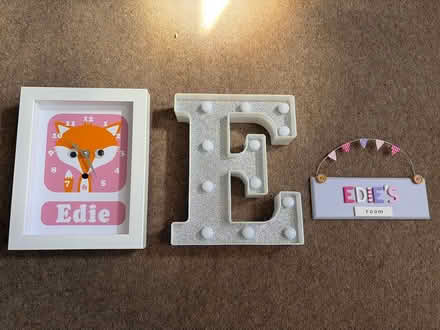 Photo of free Edie clock, sign and light (Surbiton) #1