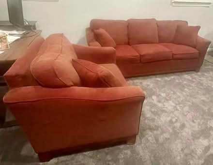 Photo of free Lazyboy sofa + Chair & 1/2 (Berwyn Heights MD) #1