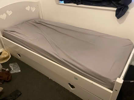 Photo of free White Single Bed with Storage (Bilston WV14) #1